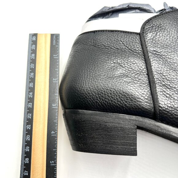 9.5N‎ 9.5 NARROW WIDTH Softwalk Womens Rocklin Black Leather Ankle Boots Shoes - Picture 13 of 14